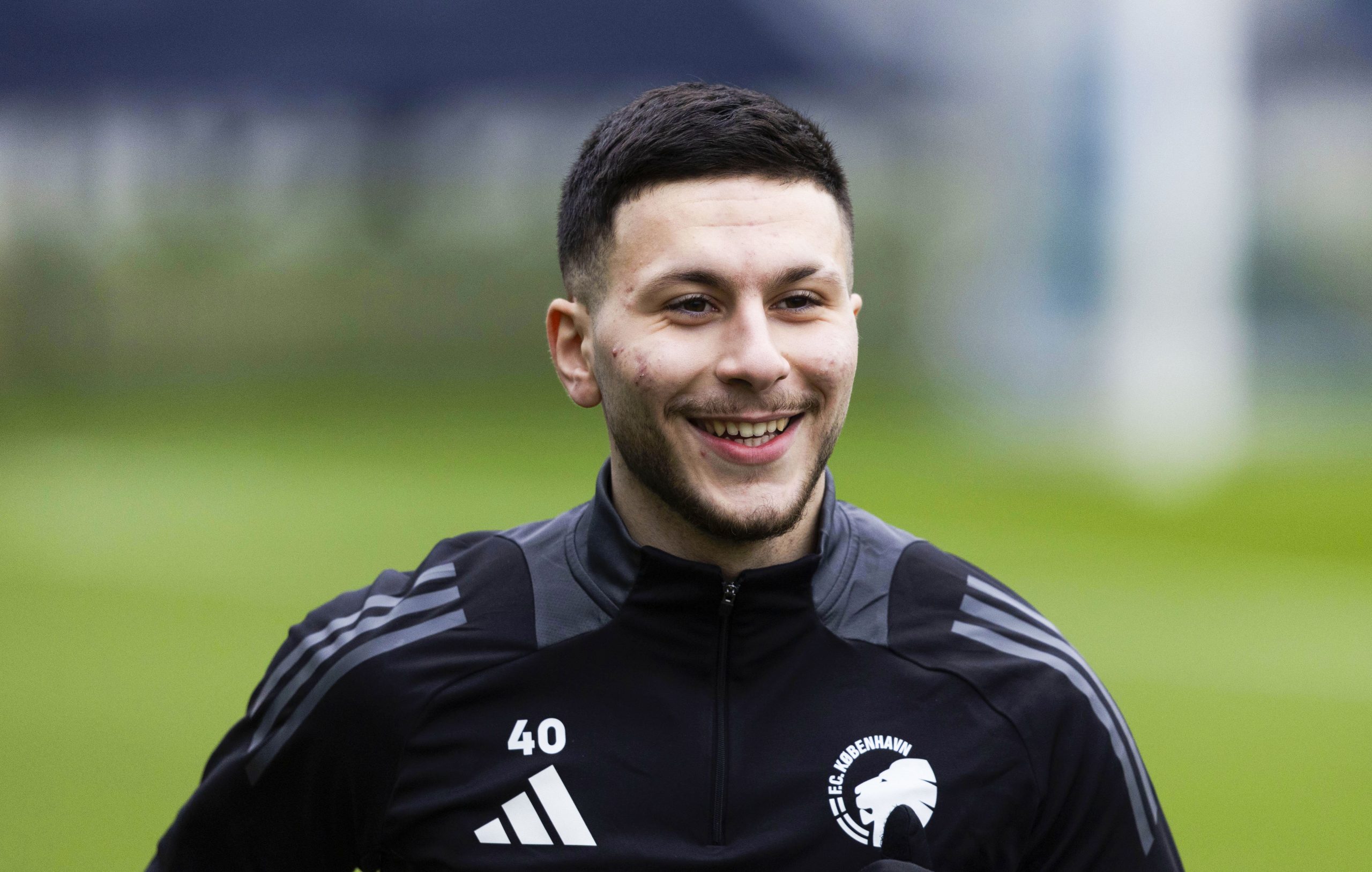 COPENHAGEN, DENMARK - DECEMBER 11: Roony Bardghji during a FC Copenhagen training session at Nummer 10, on December 11, 2024, in Copenhagen, Denmark.