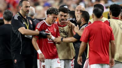 بكاء إمام عاشور في مباراة الأهلي ضد إنتر ميامي