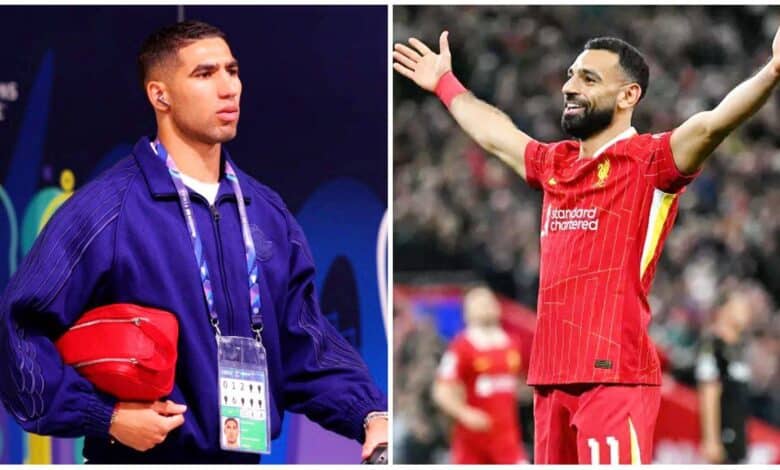 محمد صلاح - أشرف حكيمي (المصدر:Gettyimages)