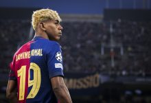 ESTADI OLIMPIC LLUIS COMPANYS, BARCELONA, SPAIN - 2025/04/30: Lamine Yamal of FC Barcelona looks on prior to the UEFA Champions League 2024/25 semi-final first leg football match between FC Barcelona and FC Internazionale. The match ended 3-3 tie.