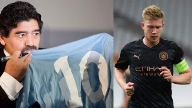 كيفين دي بروين - دييجو مارادونا ( المصدر Gettyimages)