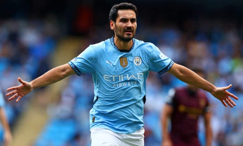 جوندوجان - مانشستر سيتي ( المصدر Gettyimages)