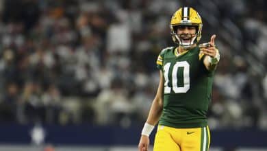 Jordan Love #10 of the Green Bay Packers