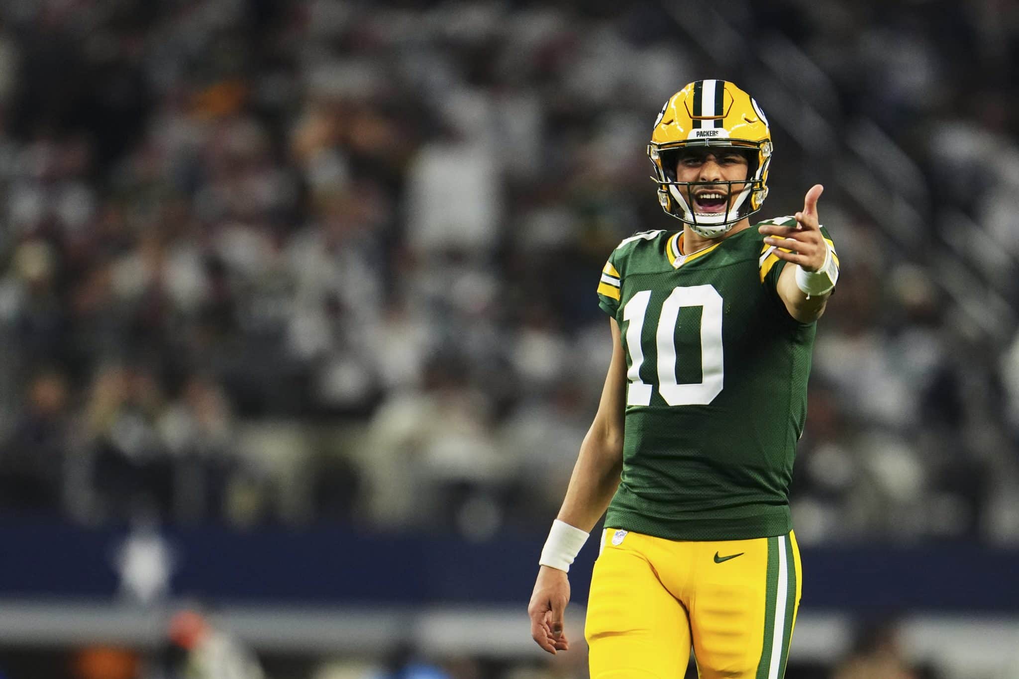 Jordan Love #10 of the Green Bay Packers