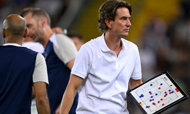 توماس فرانك - مدرب توتنهام - كأس السوبر الأوروبي ضد باريس سان جيرمان (المصدر:Gettyimages)