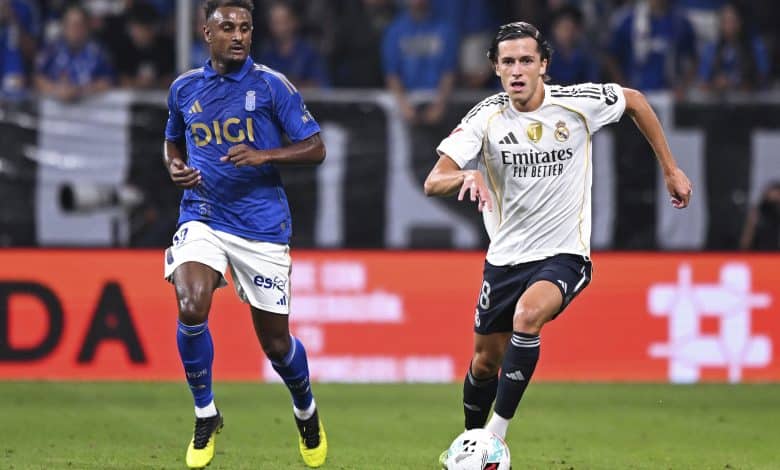 هيثم حسن - ألفارو كاريراس- ريال مدريد ضد ريال اوفييدو - المصدر (Getty images)