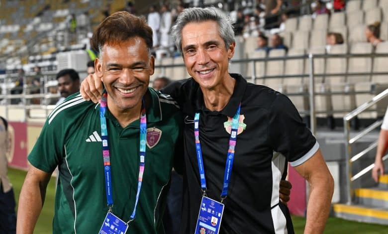 باولو سوزا وخوسيه مورايس- المصدر: حساب رابطة المحترفين الإماراتية