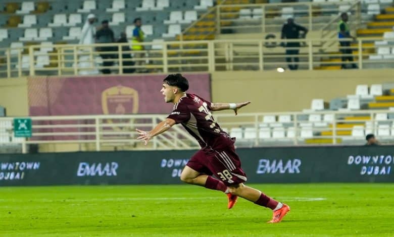 أرناو باراداس لاعب الوحدة - المصدر: حساب رابطة المحترفين الإماراتية