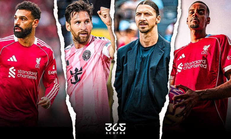 ألكسندر إيزاك - زلاتان إبراهيموفيتش - ليونيل ميسي - محمد صلاح