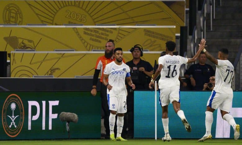 الهلال السعودي: سالم الدوسري- مالكوم- ناصر الدوسري المصدر: gettyimages