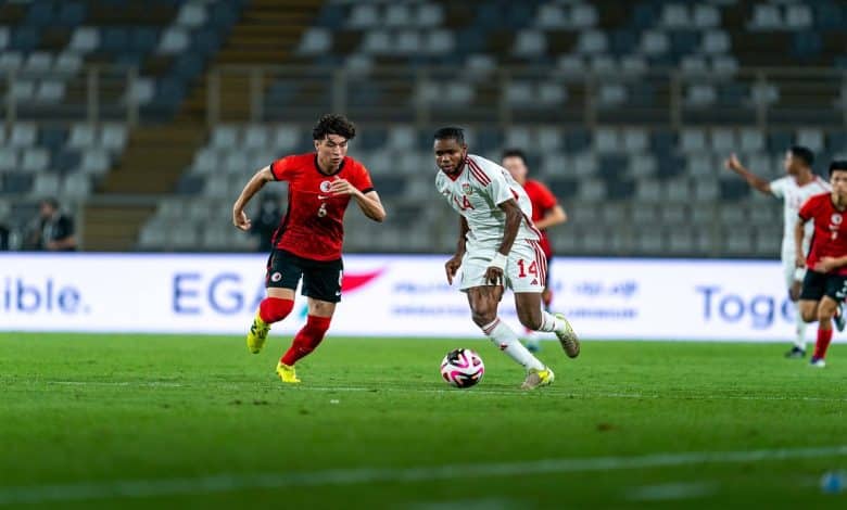 الإمارات الأولمبي ضد هونج كونج - المصدر: الحساب الرسمي لمنتخب الإمارات