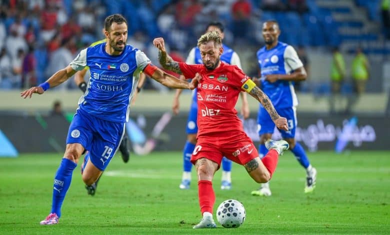 شباب الأهلي ضد النصر- المصدر: حساب رابطة المحترفين الإماراتية