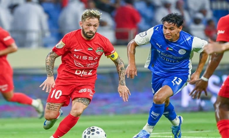 شباب الأهلي ضد النصر- المصدر: حساب رابطة المحترفين الإماراتية