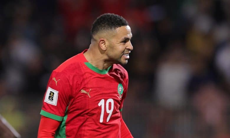 يوسف النصيري - منتخب المغرب (تصوير عمر الناصري)