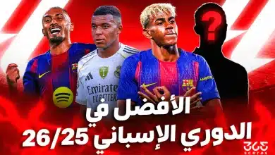 ترتيب أفضل 10 لاعبين في الدوري الإسباني 2025-2026