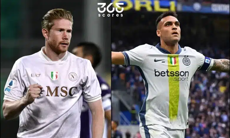 موعد مباراة نابولي وإنتر ميلان اليوم والقنوات الناقلة في الدوري الإيطالي