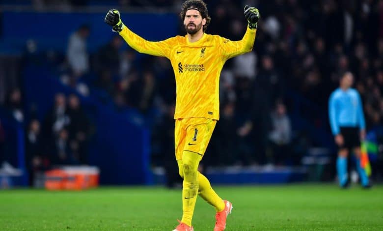 أليسون بيكر حارس مرمى ليفربول.. (المصدر:Gettyimages)