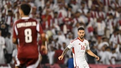 الإمارات ضد قطر- المصدر: الحساب الرسمي لمنتخب الإمارات