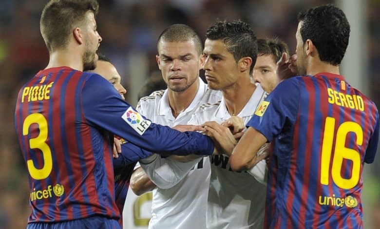 كريستيانو رونالدو - جيرارد بيكيه - سيرجيو بوسكيتس - بيبي - ريال مدريد - برشلونة - المصدر (Getty images)