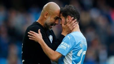 برناردو سيلفا - بيب جوارديولا - مانشستر سيتي - المصدر (Getty images)