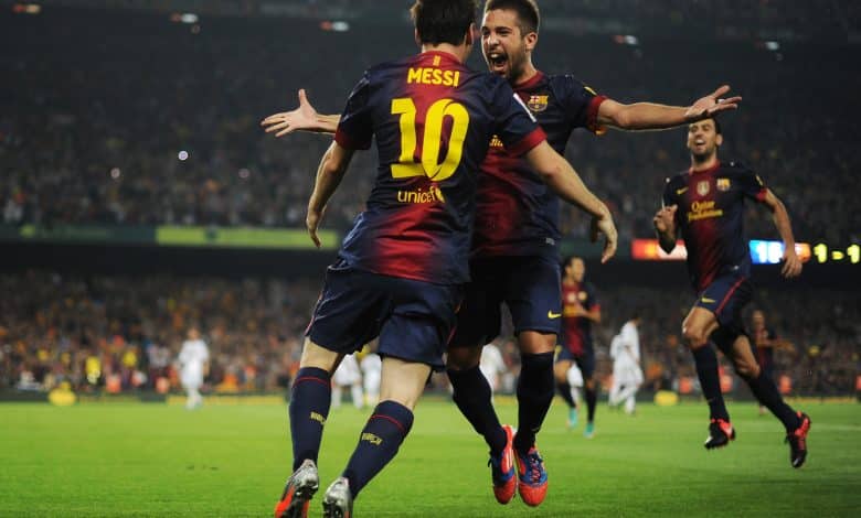 ليونيل ميسي - جوردي ألبا - برشلونة - المصدر (Getty images)