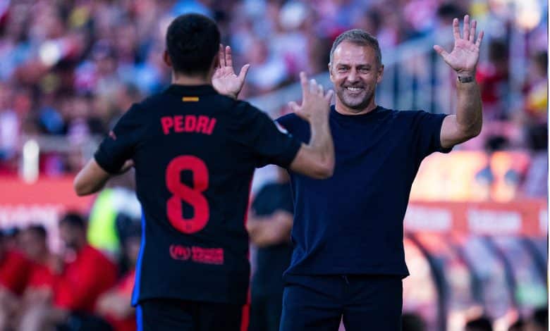 بيدري جونزاليس - هانز فليك - برشلونة - المصدر (Getty images)