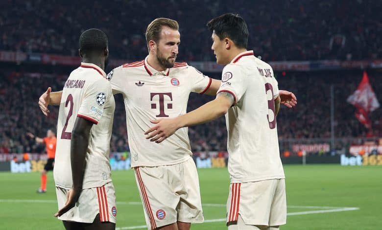 كيم مين جاي - هاري كين - دايوت أوباميكانو - بايرن ميونخ - المصدر (Getty images)