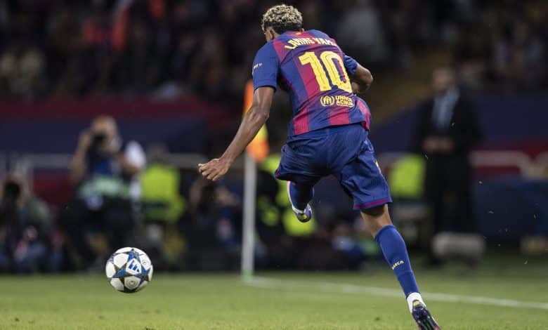 لامين يامال - باريس سان جيرمان ضد برشلونة (المصدر:Gettyimages)