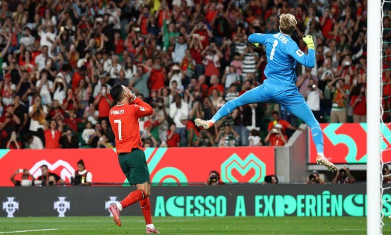 كويمين كيليهر أمام كريستيانو رونالدو.. المصدر: gettyimages