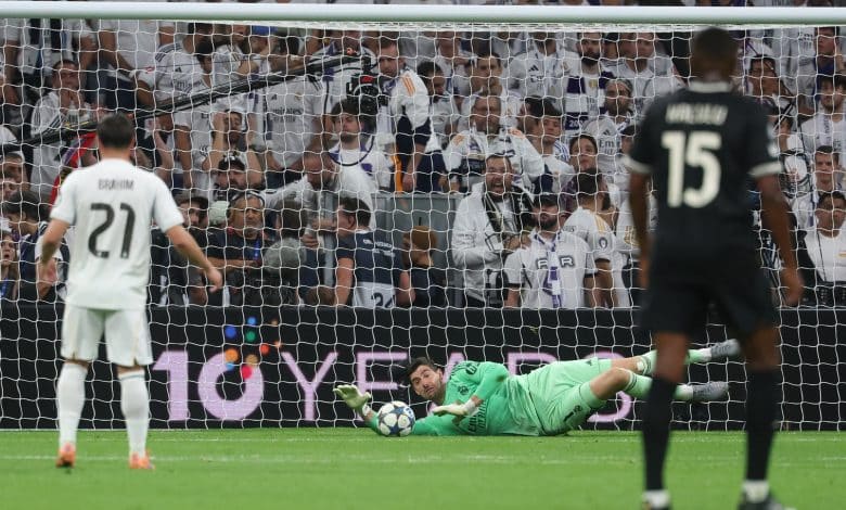 تيبو كورتوا - ريال مدريد ضد يوفنتوس (المصدر: Getty images)