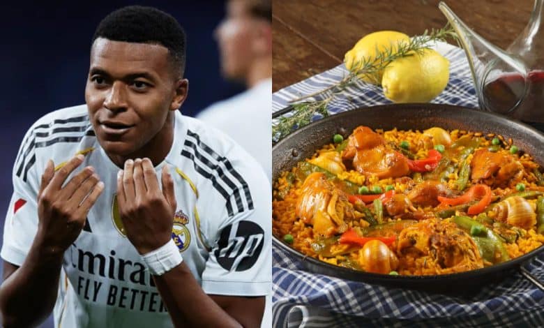 كيليان مبابي - وجبة الباييلا - المصدر: gettyimages