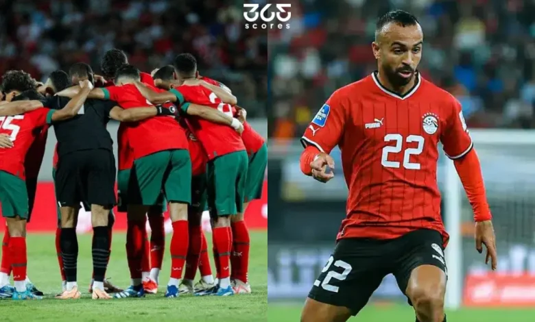 نتيجة مباراة مصر والمغرب الودية اليوم