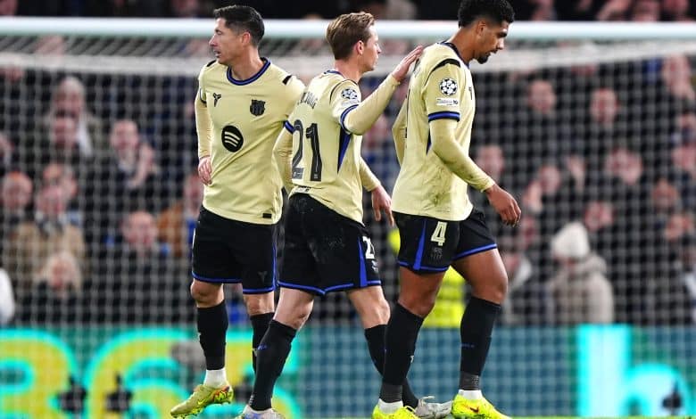 رونالد أراوخو - فرينكي دي يونج - روبرت ليفاندوفسكي - المصدر (Getty images)