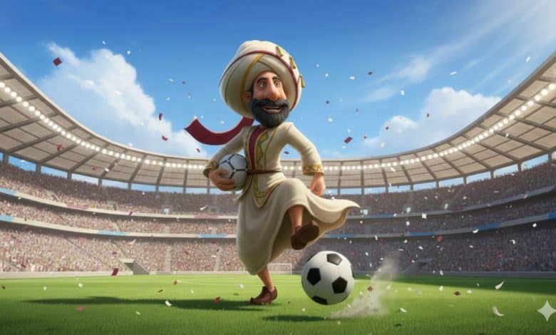 جحا - كأس العرب قطر 2025 - المصدر: gemini