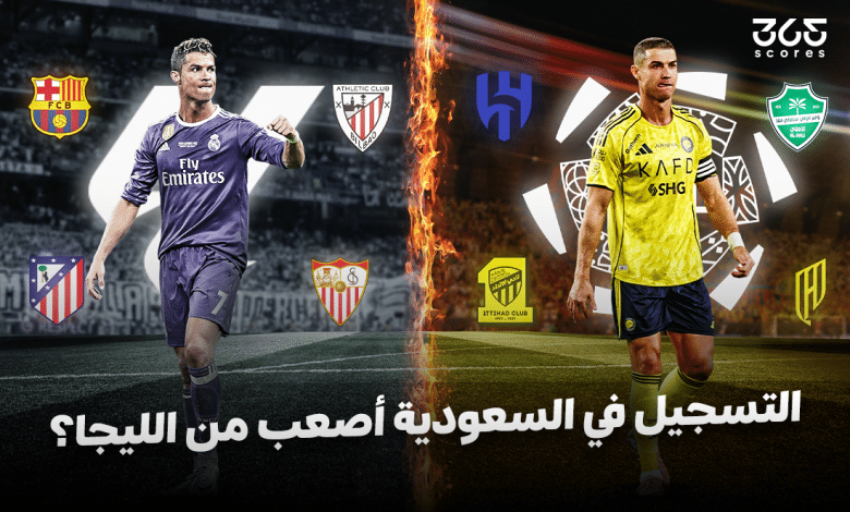 ردًا على كريستيانو رونالدو.. هل التسجيل في الدوري السعودي أصعب من الإسباني فعلًا؟