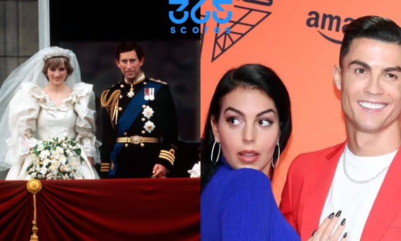 كريستيانو رونالدو وجورجينا - الأمير تشارلز وديانا - المصدر: gettyimages