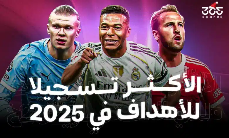 من هو أكثر لاعب تسجيلًا للأهداف في 2025؟