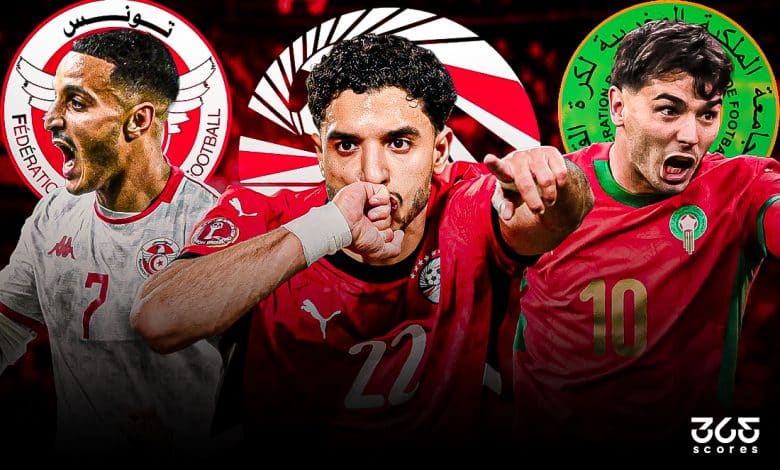 مصر - المغرب - تونس - أمم إفريقيا 2025