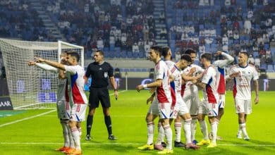 الشارقة ضد شباب الأهلي- المصدر: حساب رابطة المحترفين الإماراتية