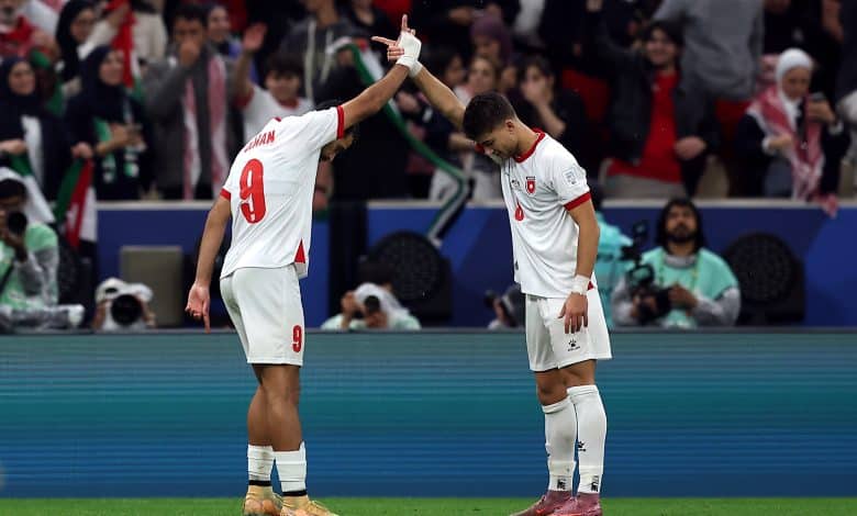 علي علوان من مباراة الأردن ضد المغرب - (المصدر:Gettyimages)