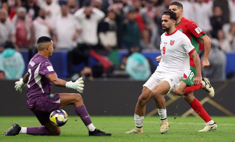 علي علوان مهاجم الأردن- المصدر: (Gettyimages)