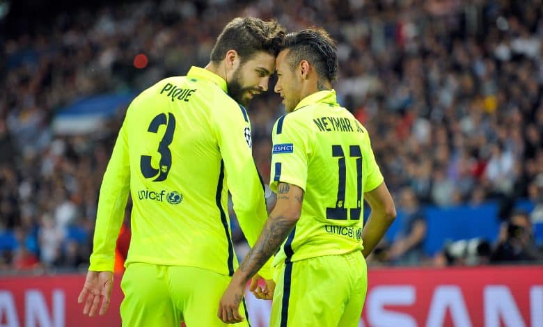 نيمار دا سيلفا - جيرارد بيكيه - برشلونة - المصدر (Getty images)