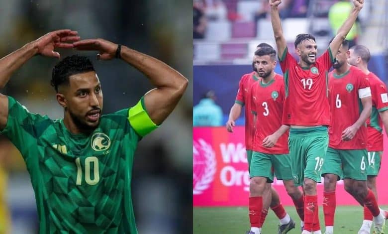 منتخب المغرب ضد السعودية