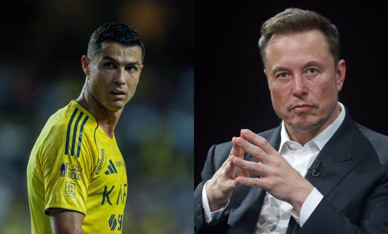 كريستيانو رونالدو - إيلون ماسك - المصدر: gettyimages