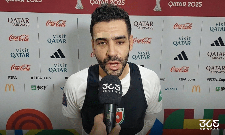 سليم عبيد لاعب منتخب الأردن