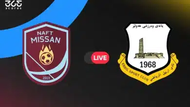 مباشر مباراة أربيل ضد نفط ميسان