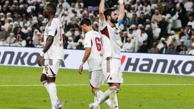 عمر خربين مهاجم الوحدة- المصدر: حساب رابطة المحترفين الإماراتية