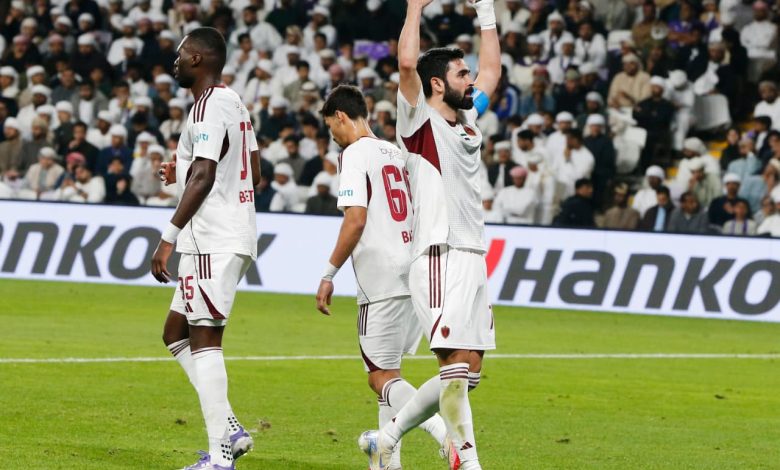 عمر خربين مهاجم الوحدة- المصدر: حساب رابطة المحترفين الإماراتية