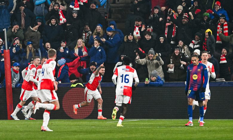 رافينيا - سلافيا براج ضد برشلونة المصدر (Getty images)