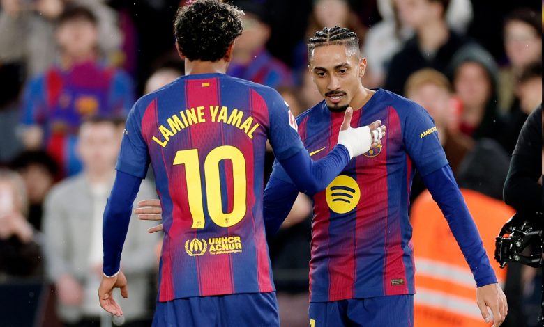 تشكيل برشلونة ضد إلتشي بالجولة 22 في الدوري الإسباني 2025-26